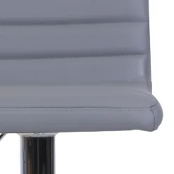 Chet Height Adjustable Faux Leather Bar Stool - Grey -Furniture Series Sale 13223770 1404927306650984