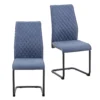 Skelby Cantilever Dining Chairs - Set Of 2 - Denim Blue 2 Skelby Cantilever Dining Chairs - Set Of 2 - Denim Blue -Furniture Series Sale 13244356 1194947967927962