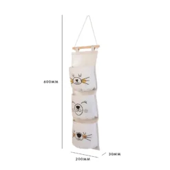 Kids 3 Pocket Hanging Organiser - Polar Bear -Furniture Series Sale 13277677 8574929069276039