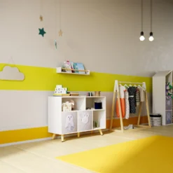 Kids Storage Rail Bookshelf - White & Natural 9 Kids Storage Rail Bookshelf - White & Natural -Furniture Series Sale 13277681 8734928016632247