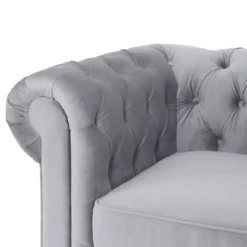 Chesterfield Velvet Armchair - Silver 9 Chesterfield Velvet Armchair - Silver -Furniture Series Sale 13302342 1374961771221857
