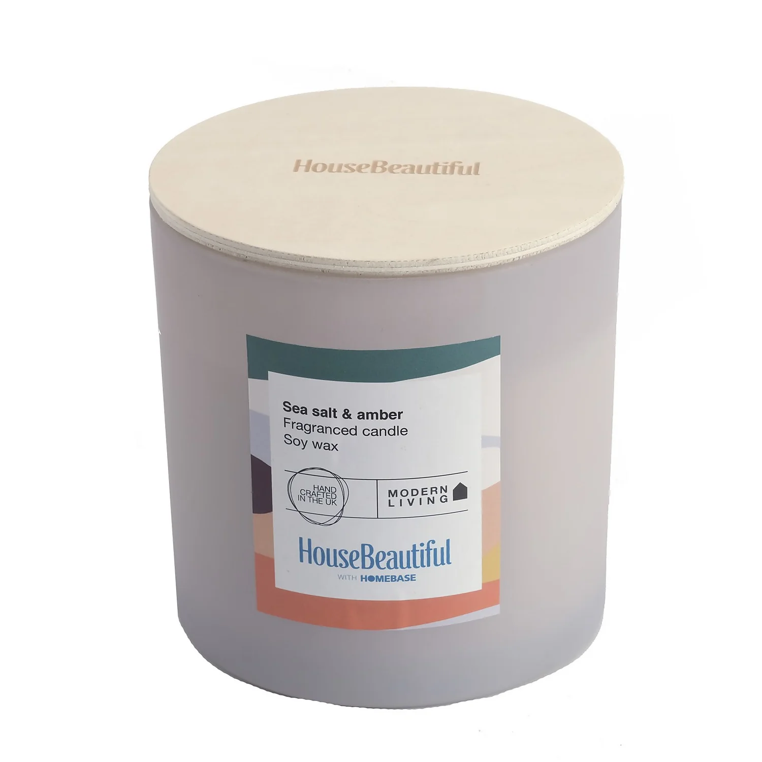 House Beautiful Sea Salt & Amber Multi Wick Candle 3 House Beautiful Sea Salt & Amber Multi Wick Candle