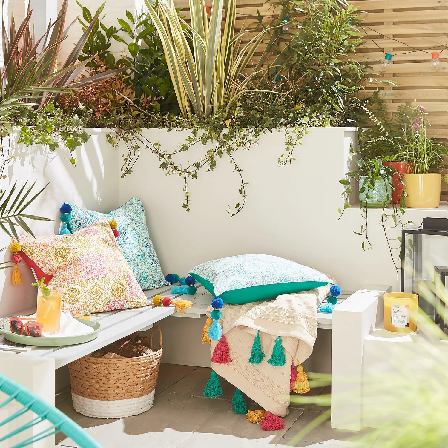 House Beautiful Paca Cushion - 45x45cm - Ibiza Pink 4 House Beautiful Paca Cushion - 45x45cm - Ibiza Pink - Image 2