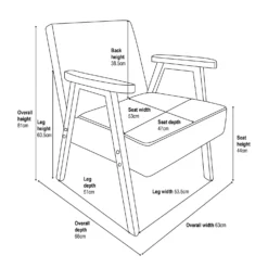 Alex Mid Century Armchair - Ochre 17 Alex Mid Century Armchair - Ochre -Furniture Series Sale 13514419 1045061732415674