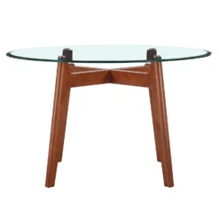Baxter Glass & Oak Round Dining Table -Furniture Series Sale 13514421 2304963832099991
