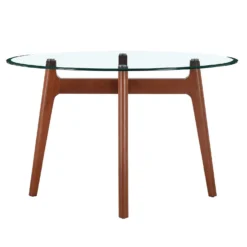 Baxter Glass & Oak Round Dining Table -Furniture Series Sale 13514421 3864963831891665