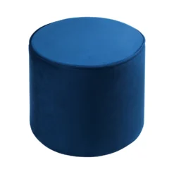 Pippa Round Pouffe - Blue -Furniture Series Sale 13514425 8524964604141120