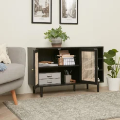 Kubu Rattan Sideboard - Black -Furniture Series Sale 13633735 2025023661185449
