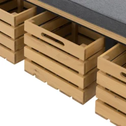 Ashstead Storage Bench - Oak & Charcoal -Furniture Series Sale 13642204 1834953455968347