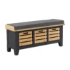 Ashstead Storage Bench - Oak & Charcoal -Furniture Series Sale 13642204 2014953455574993