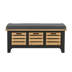 Ashstead Storage Bench - Oak & Charcoal -Furniture Series Sale 13642204 6064953455681931