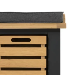Ashstead Storage Bench - Oak & Charcoal -Furniture Series Sale 13642204 7244953455885523