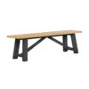 Ashstead Bench - Oak & Charcoal -Furniture Series Sale 13642207 5804953454605903
