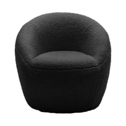 Bernie Boucle Chunky Tub Chair - Black -Furniture Series Sale 13644161 2214997056788753
