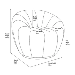 Brody Boucle Tub Armchair - Cream -Furniture Series Sale 13644169 6025018742963303