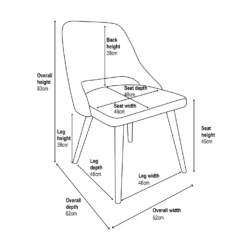 Oliver Upholstered Dining Chairs - Set Of 2 - Grey -Furniture Series Sale 13644173 3745018743016040