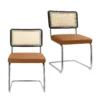 Rory Rattan Back Dining Chair - Set Of 2 - Tan -Furniture Series Sale 13644184 1035007602828877