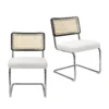Rory Rattan Back Dining Chair - Set Of 2 - Cream -Furniture Series Sale 13644185 8184997056564677