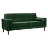 Draper Velvet 3 Seater Sofa In A Box - Green -Furniture Series Sale 13646000 2064978299548217