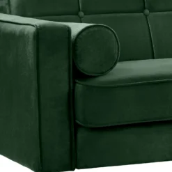 Draper Velvet 3 Seater Sofa In A Box - Green -Furniture Series Sale 13646000 5294978299856719