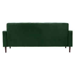 Draper Velvet 3 Seater Sofa In A Box - Green -Furniture Series Sale 13646000 7694978299688632