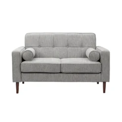 Draper Woven Fabric 2 Seater Sofa In A Box - Grey -Furniture Series Sale 13646006 6504978299647154