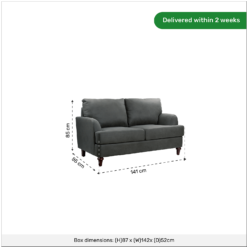 Brook 2 Seater Sofa In A Box - Charcoal -Furniture Series Sale 13646016 7515007639618414