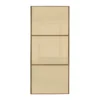 Linear Sliding Wardrobe Door 3 Panel Cream Glass With Windsor Oak Frame (W)762mm -Furniture Series Sale 13660792 1424969757567466