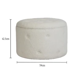 Betty Boucle Button Ottoman - Cream 13 Betty Boucle Button Ottoman - Cream -Furniture Series Sale 13667712 5624964295511413