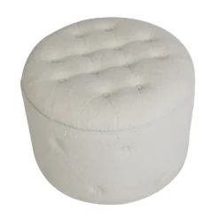 Betty Boucle Button Ottoman - Cream 11 Betty Boucle Button Ottoman - Cream -Furniture Series Sale 13667712 7494964295445026