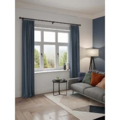 Rothley Baroque 25mm Pattern Orb Curtain Pole Finials (Pair) - Matt Black -Furniture Series Sale 13712257 1624976258332023