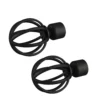 Rothley Baroque 25mm Cage Orb Curtain Pole Finials (Pair) - Matt Black 1 Rothley Baroque 25mm Cage Orb Curtain Pole Finials (Pair) - Matt Black -Furniture Series Sale 13712260 1794976257750800