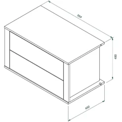 House Beautiful Internal Built-In Two Drawer Unit For Double Wardrobe - Oak Effect -Furniture Series Sale 13864341 6955005842718773