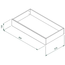 House Beautiful Double Wardrobe Internal Drawer - Grey -Furniture Series Sale 13864388 1335005842952749