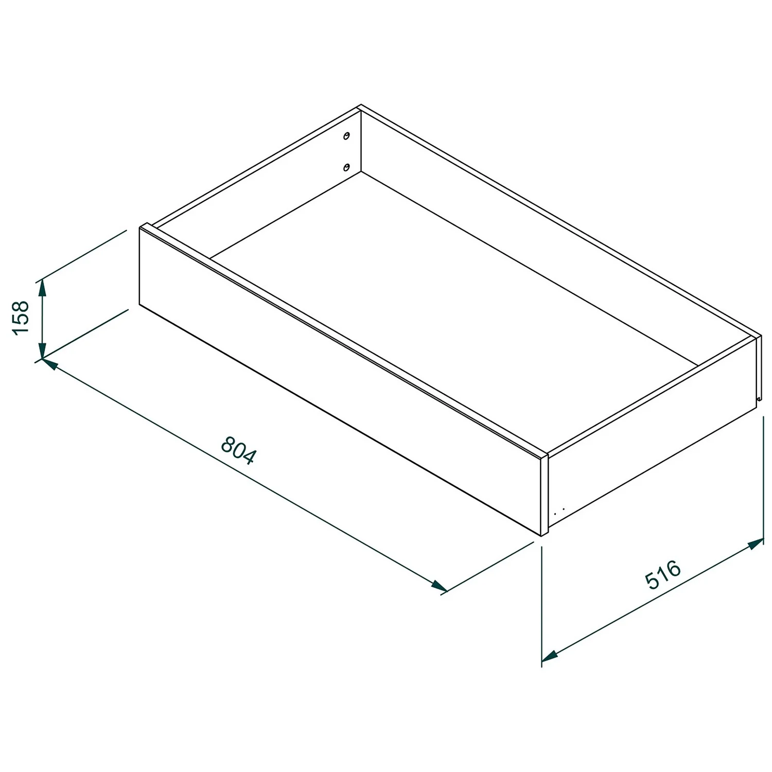 House Beautiful Double Wardrobe Internal Drawer - Oak Effect 5 House Beautiful Double Wardrobe Internal Drawer - Oak Effect - Image 3