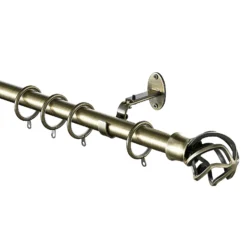 Extendable Curtain Pole With Cage Ball Finial - Brass -Furniture Series Sale 13909289 1494987948214631