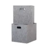 Clever Cube Fabric Insert - Set Of 2 - Woven Silver 1 Clever Cube Fabric Insert - Set Of 2 - Woven Silver -Furniture Series Sale 13911399 1914981913156061