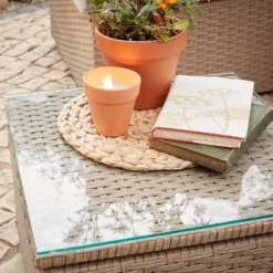 Alexandria Rattan Effect Garden Corner Sofa Set -Furniture Series Sale 13936306 8645022386515689