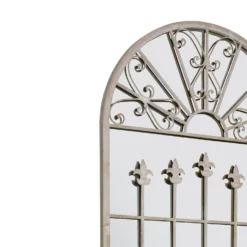 MirrorOutlet Somerley Gate Gothic Arch Stone Coloured Large Metal Garden Mirror - 140x65cm 9 MirrorOutlet Somerley Gate Gothic Arch Stone Coloured Large Metal Garden Mirror - 140x65cm -Furniture Series Sale 13950565 3494987139314368