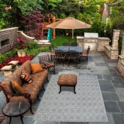 Homebase Outdoor Rug - Grey 240x300cm 7 Homebase Outdoor Rug - Grey 240x300cm -Furniture Series Sale 13953340 6054989199320450