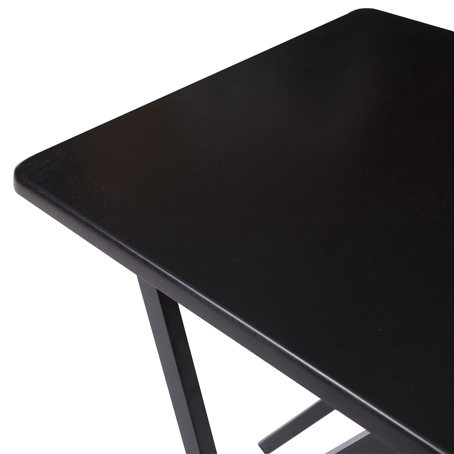 Wooden Folding Table - Black 6 Wooden Folding Table - Black - Image 4