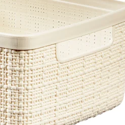 Curver Jute Small Recycled Storage Basket - 5L White -Furniture Series Sale 13965909 1704995188213460