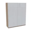 House Beautiful Honest Quad Wardrobe, Oak Effect Carcass - Gloss White Slab Doors (W) 1800mm X (H) 2196mm 1 House Beautiful Honest Quad Wardrobe, Oak Effect Carcass - Gloss White Slab Doors (W) 1800mm X (H) 2196mm -Furniture Series Sale 13999747 4695005575218232