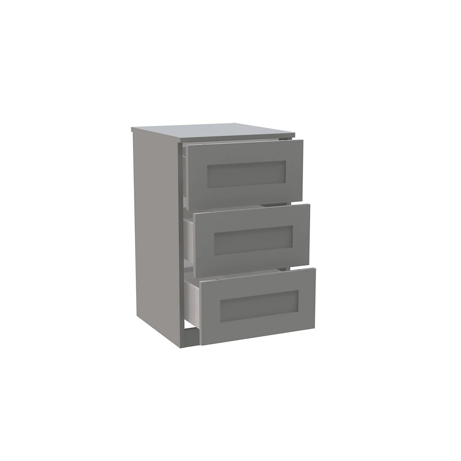 House Beautiful Realm Narrow Chest Of Drawers - Grey Shaker (W) 450mm X (H) 756mm 4 House Beautiful Realm Narrow Chest Of Drawers - Grey Shaker (W) 450mm X (H) 756mm - Image 2