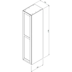 House Beautiful Realm Single Wardrobe, White Carcass - White Shaker Door (W) 450mm X (H) 2196mm 11 House Beautiful Realm Single Wardrobe, White Carcass - White Shaker Door (W) 450mm X (H) 2196mm -Furniture Series Sale 13999826 1115005576684161