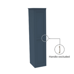 House Beautiful Realm Fitted Look Single Wardrobe, Grey Carcass - Navy Blue Shaker Door (W) 551mm X (H) 2256mm -Furniture Series Sale 13999952 1695005586491956