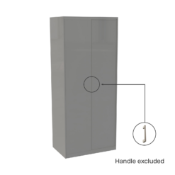 House Beautiful Honest Fitted Look Double Wardrobe, Grey Carcass - Gloss Grey Slab Doors (W) 940mm X (H) 2226mm 8 House Beautiful Honest Fitted Look Double Wardrobe, Grey Carcass - Gloss Grey Slab Doors (W) 940mm X (H) 2226mm -Furniture Series Sale 13999965 6275005577558706