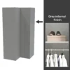 House Beautiful Escape Fitted Look Corner Wardrobe, Grey Carcass - Gloss Grey Handleless Doors (W) 1073mm X (H) 2226mm 1 House Beautiful Escape Fitted Look Corner Wardrobe, Grey Carcass - Gloss Grey Handleless Doors (W) 1073mm X (H) 2226mm -Furniture Series Sale 13999987 1875052687860472