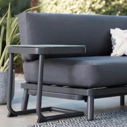 Heba Grey Metal Garden Corner Sofa Set -Furniture Series Sale 14005702 1385022704489562