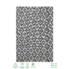 Recycled Cotton Geometric Rug - Grey - 160x230cm